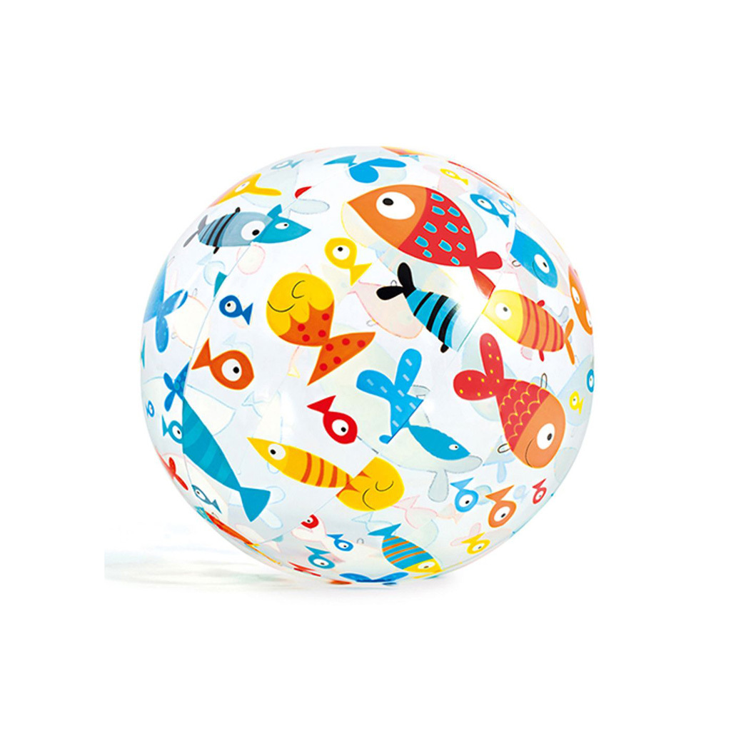 活潑印花充氣沙灘球