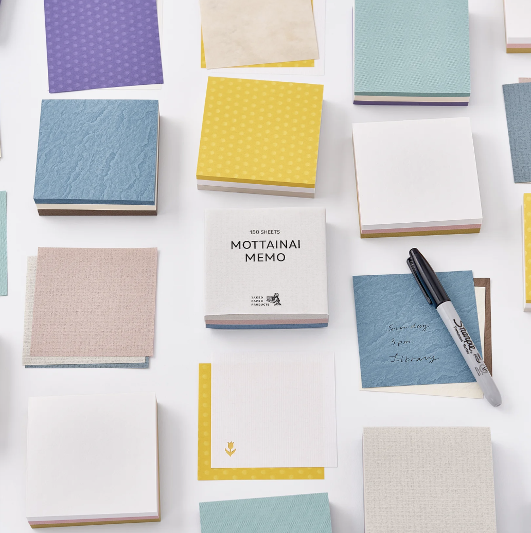 竹尾 Takeo｜異紙材 花紋 便條紙（多款可選）