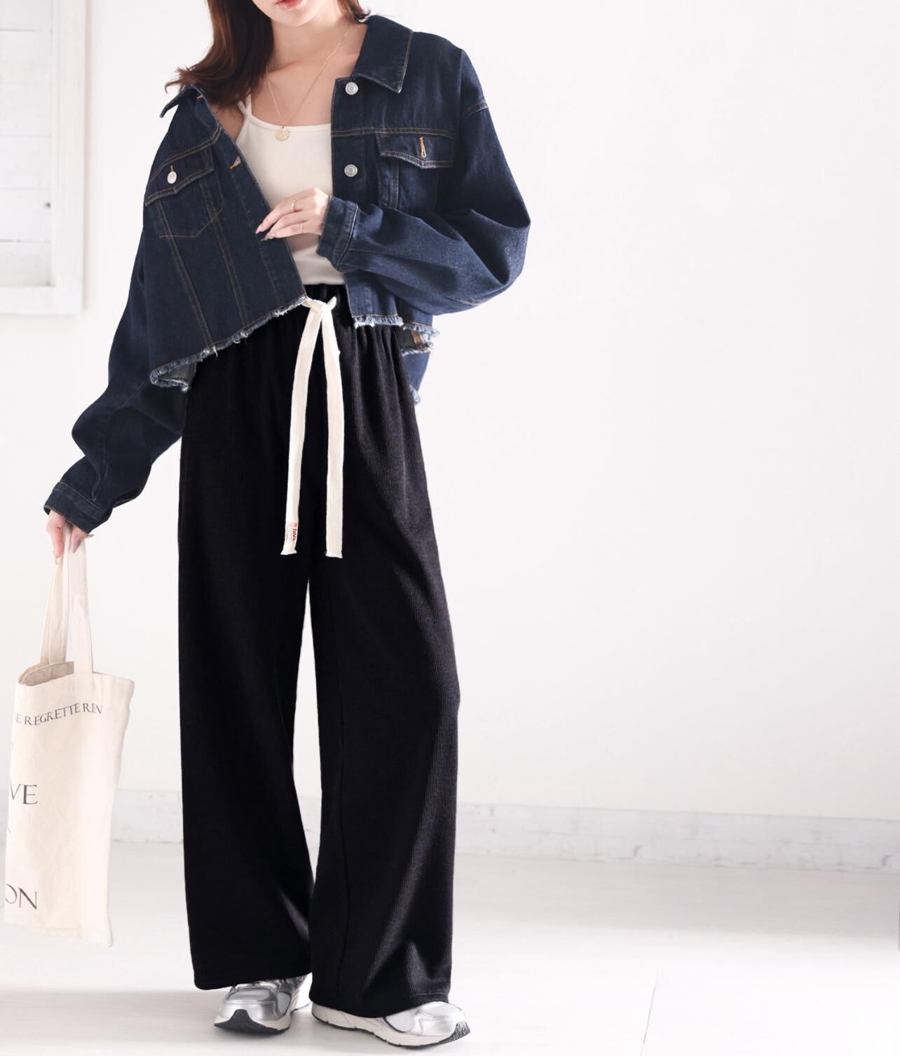 【預購】JN072607 JaVa 寬鬆抓絨褲(黑色)