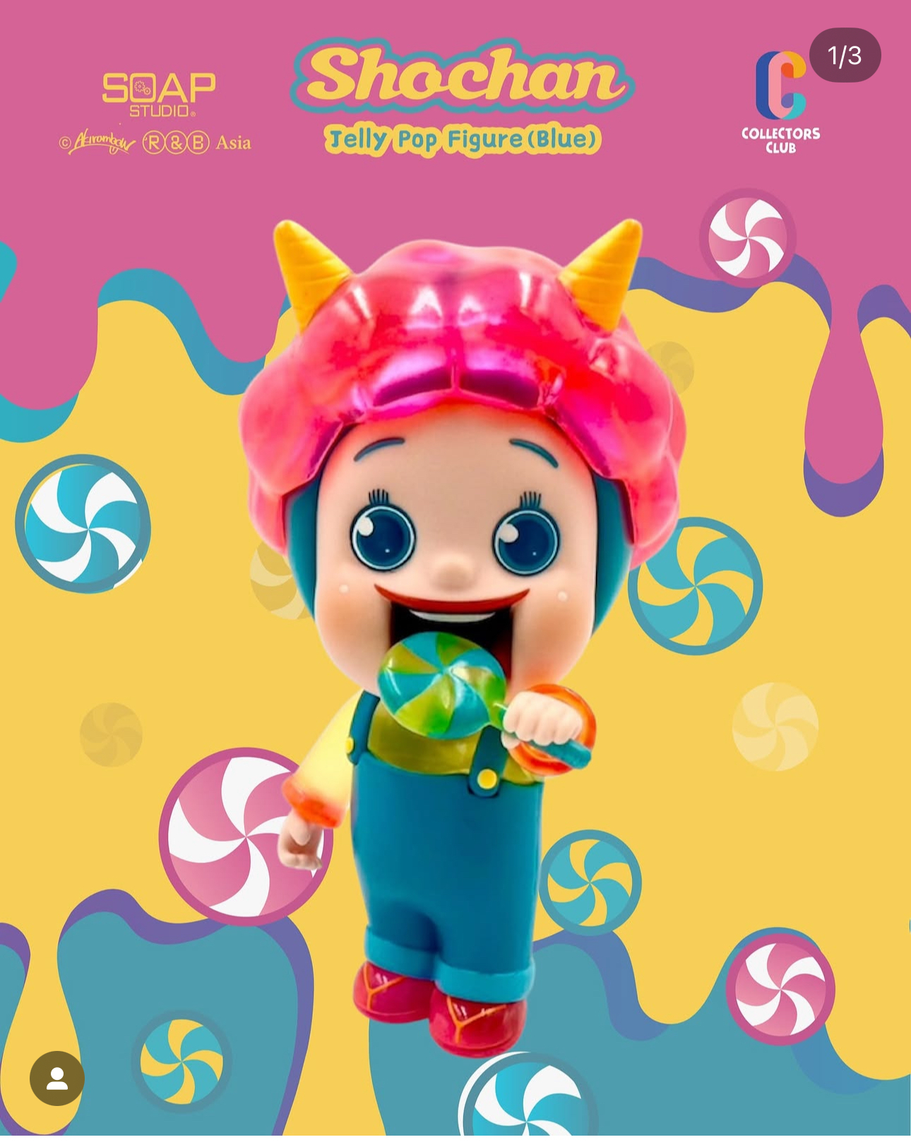 新品 泰國限定500體 SHO CHAN果凍棒棒糖小燦手辦