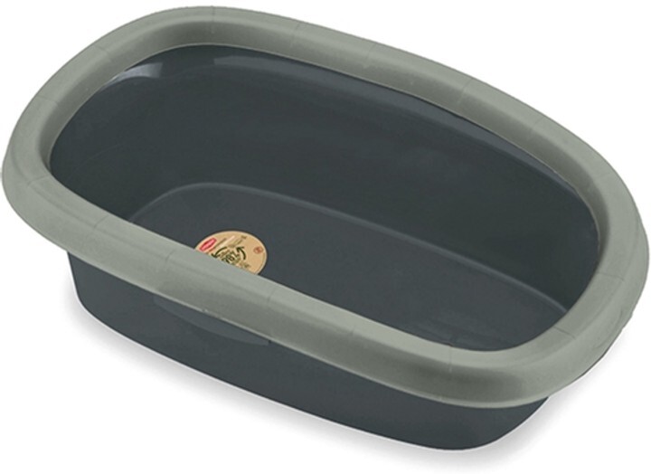 Zolux 簡便貓砂盤．深灰色10L