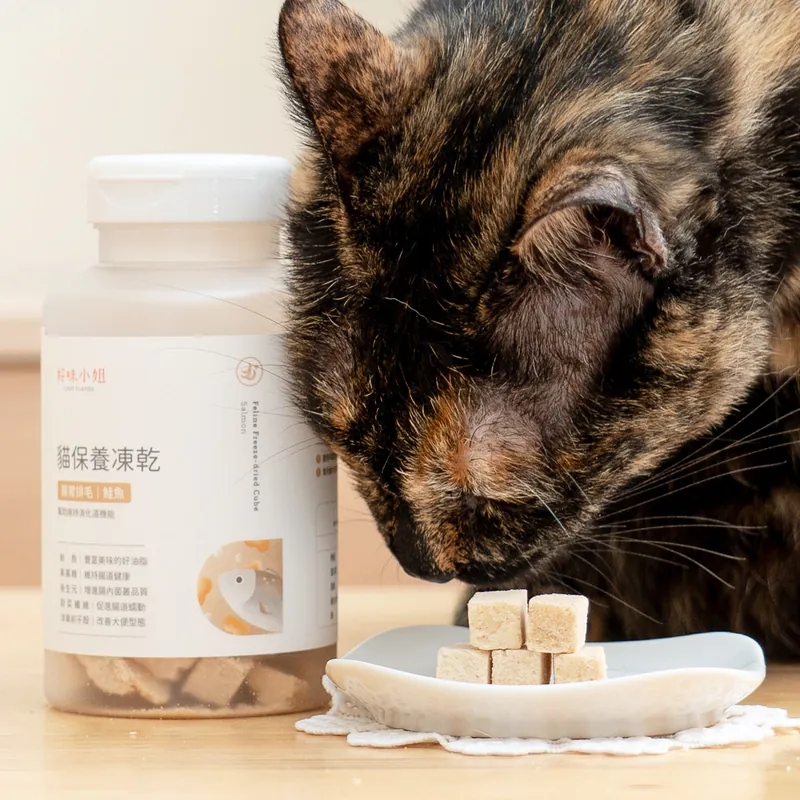 貓保養凍乾-鮭魚(腸胃排毛)(55g)