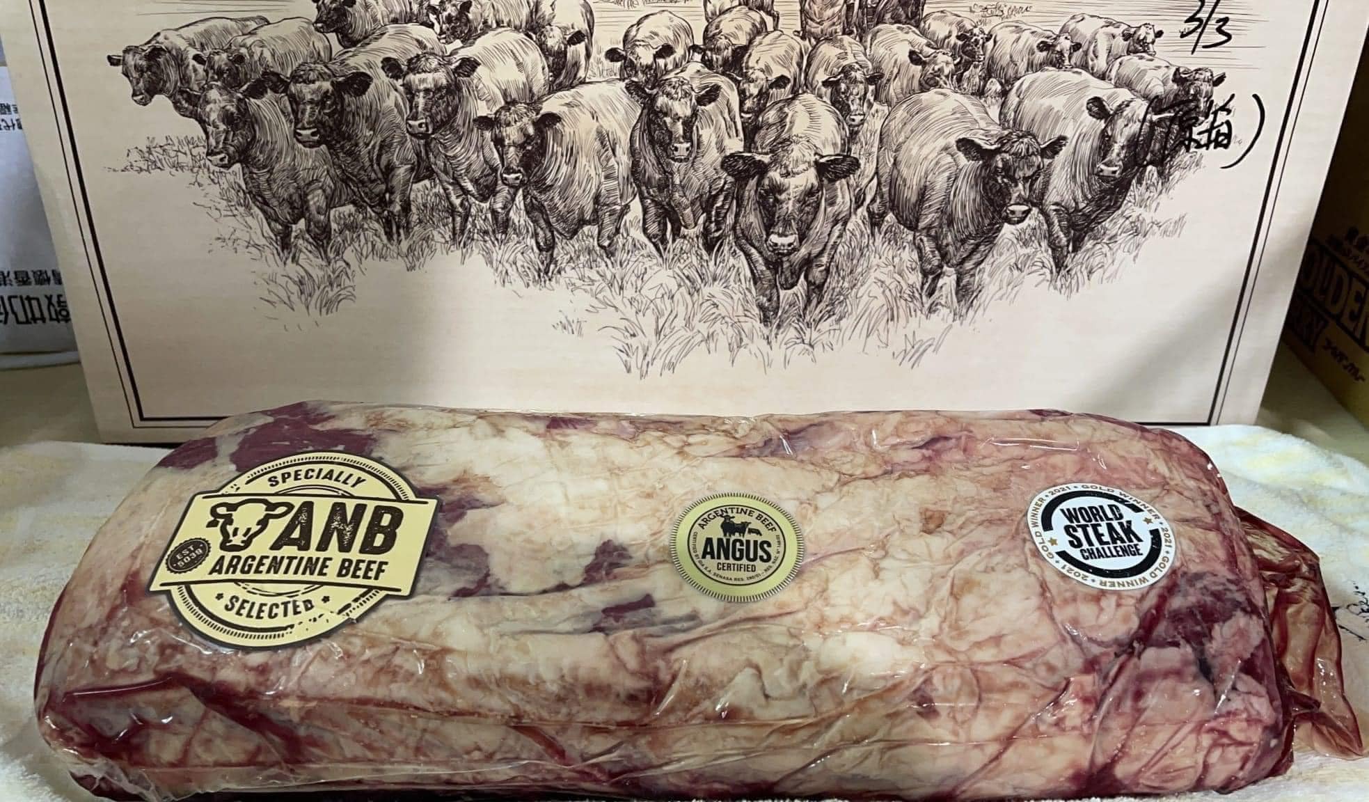 ANB阿根廷草飼安格斯肉眼，400/kg（需預訂，請PM）