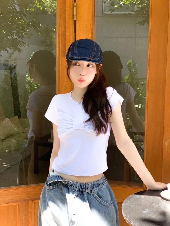 【優惠現貨】韓國蝴蝶結🎀TEE（3色）