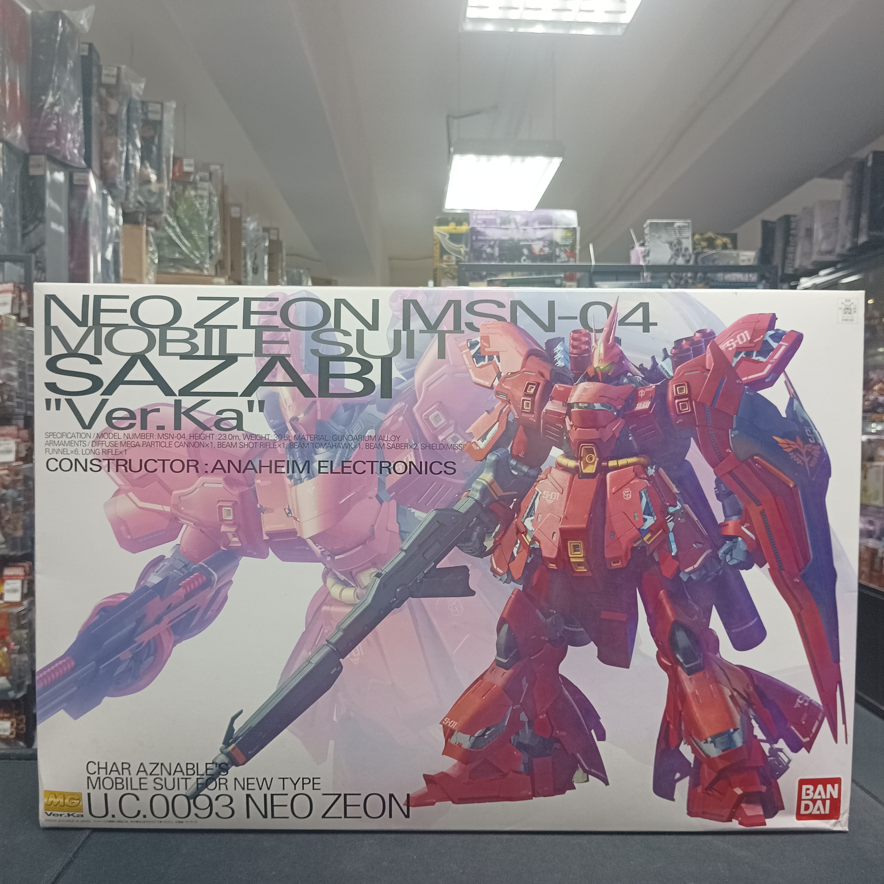 寄賣-MG 1/100 Sazabi Ver ka
