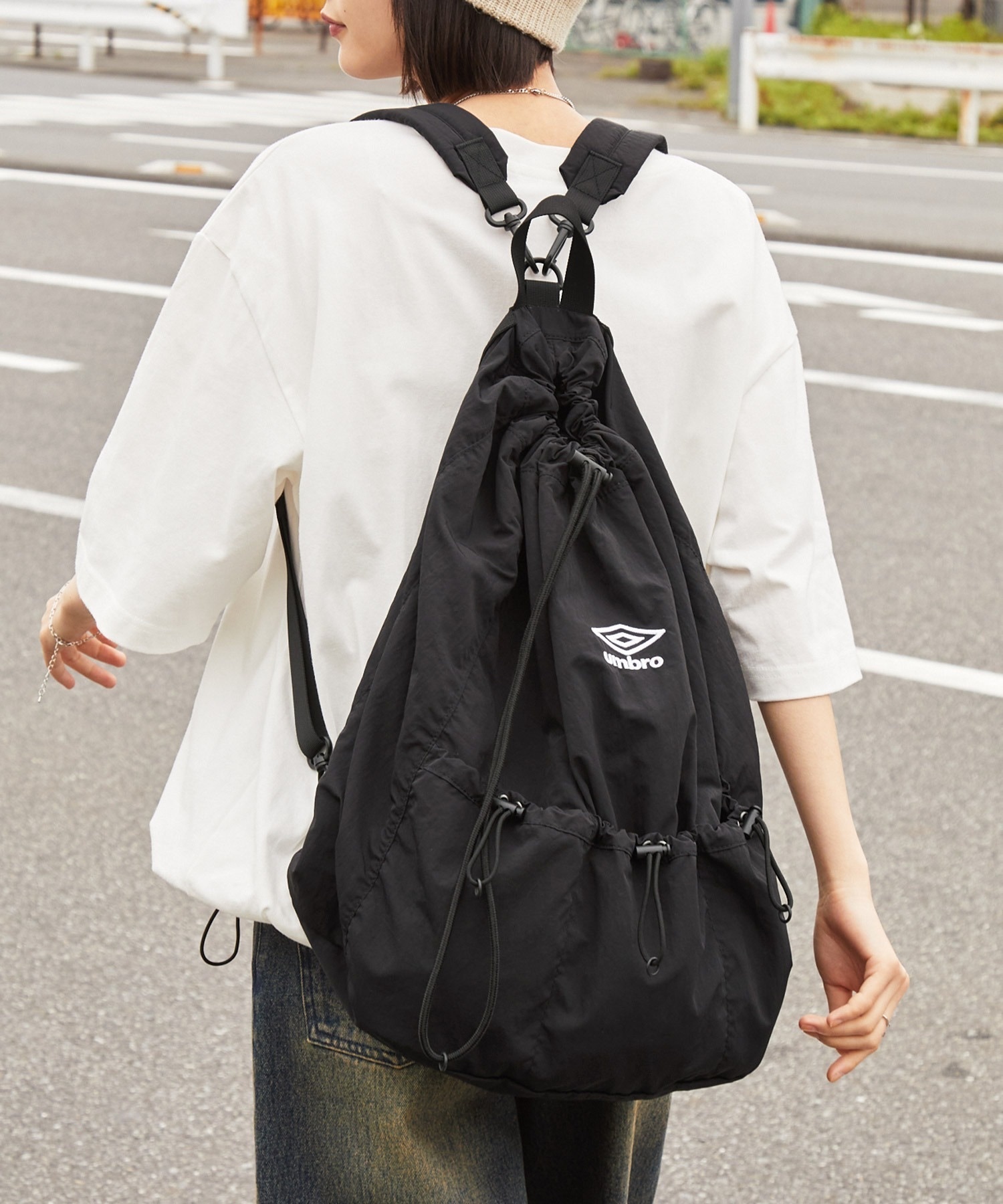 現貨 | Umbro 2WAY Nylon Drawcord Shoulder Bag / Backpack 日本限定