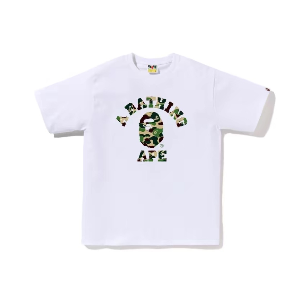 BAPE A BATHING APE 迷彩 小猿人頭LOGO 短袖