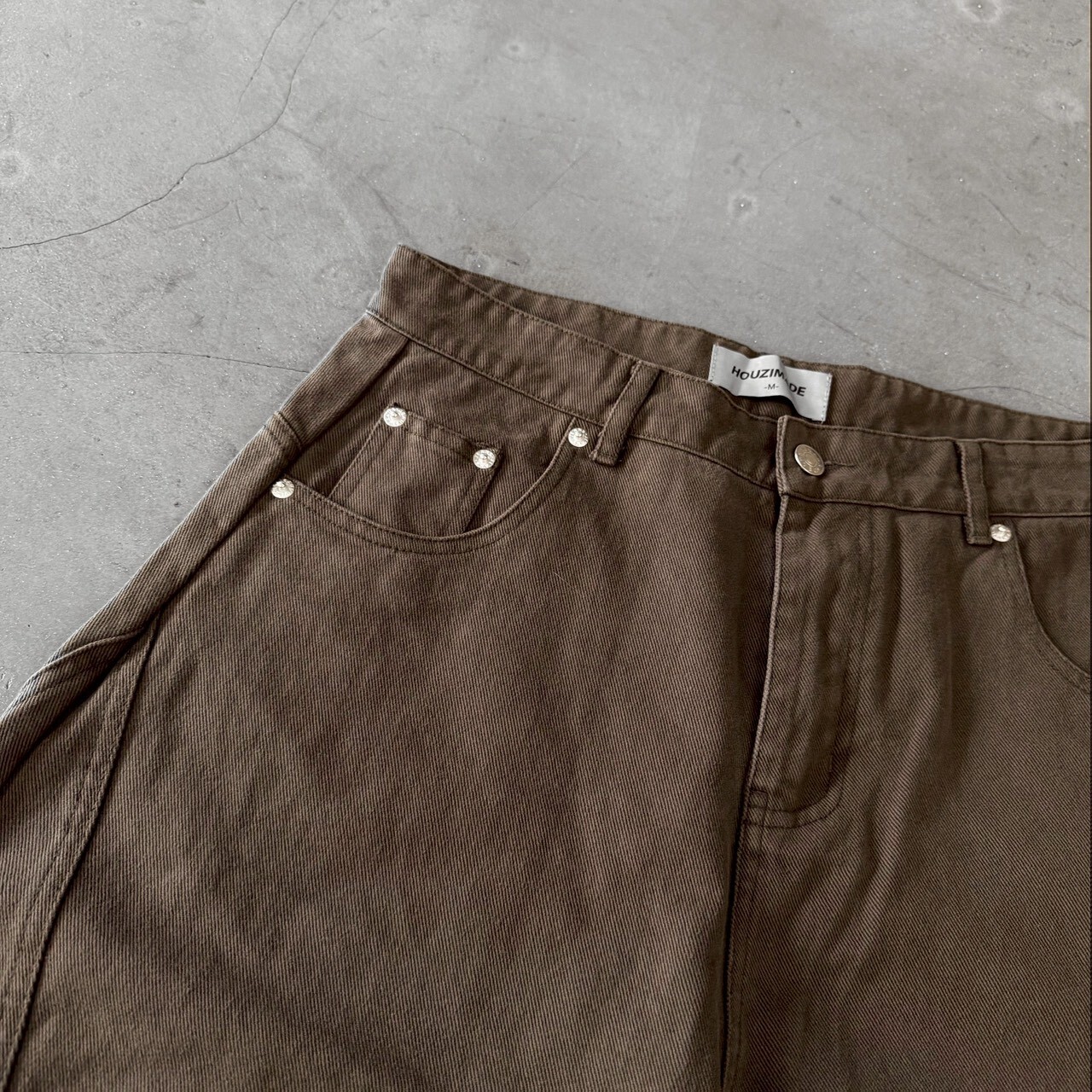 街頭百搭彎刀落地褲 68929