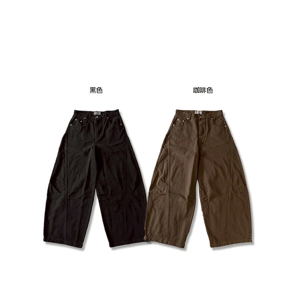 街頭百搭彎刀落地褲 68929