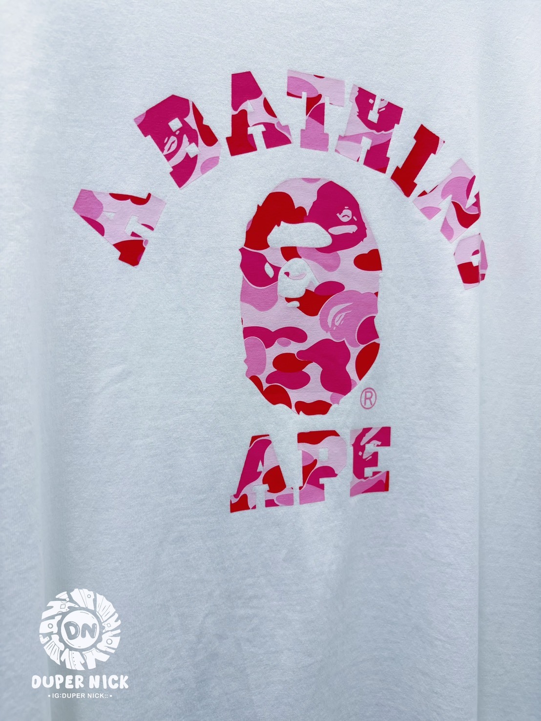 BAPE A BATHING APE 迷彩 小猿人頭LOGO 短袖