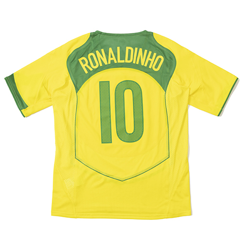 2004 巴西 復刻主場球衣 #10 RONALDINHO