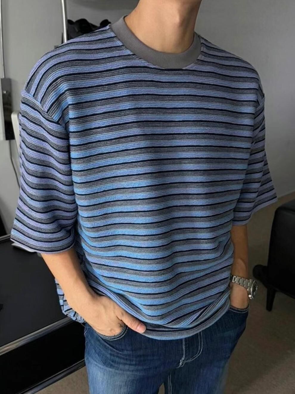 橫間短袖Tee VOID-114T