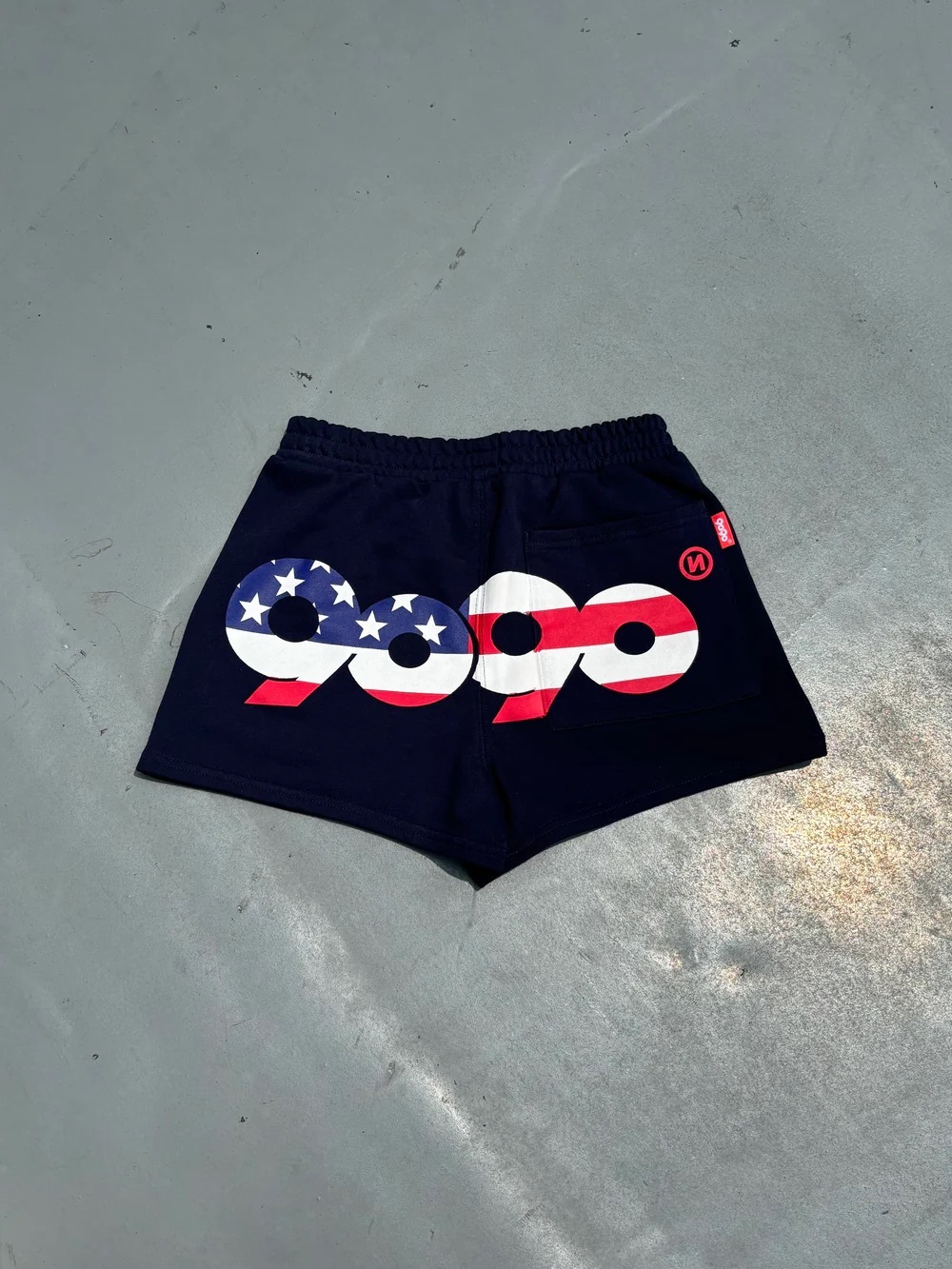 新品タグ付き 9090 Logo American Micro Shorts 9090 90 Logo American Micro Shorts ホワイト