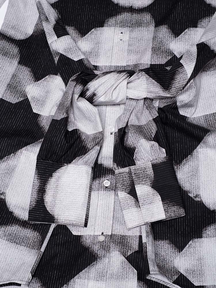 Double Sleeve 2-Way Shirt Dress