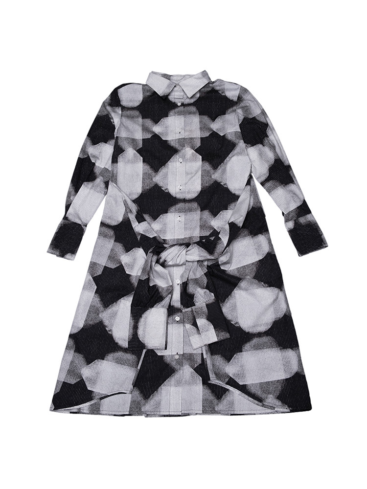 Double Sleeve 2-Way Shirt Dress