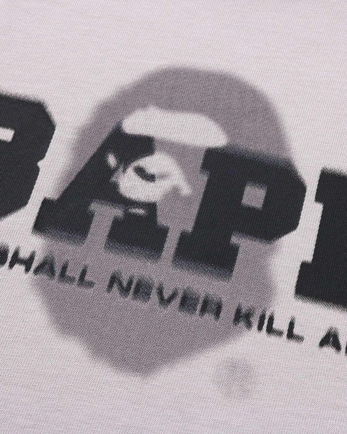 BAPE A BATHING APE 小猿人頭LOGO 塗鴉風 短袖