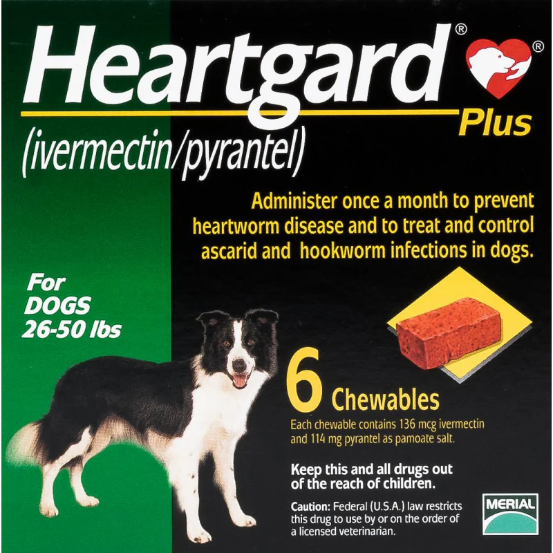 Heartguard M 26-50lb以下 (6粒裝) (平行進口)