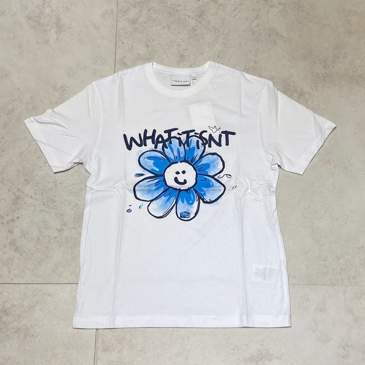 What It Isnt 韓國 小飛人 小天使 暈染 大花花 短袖 上衣 MG2402ST05