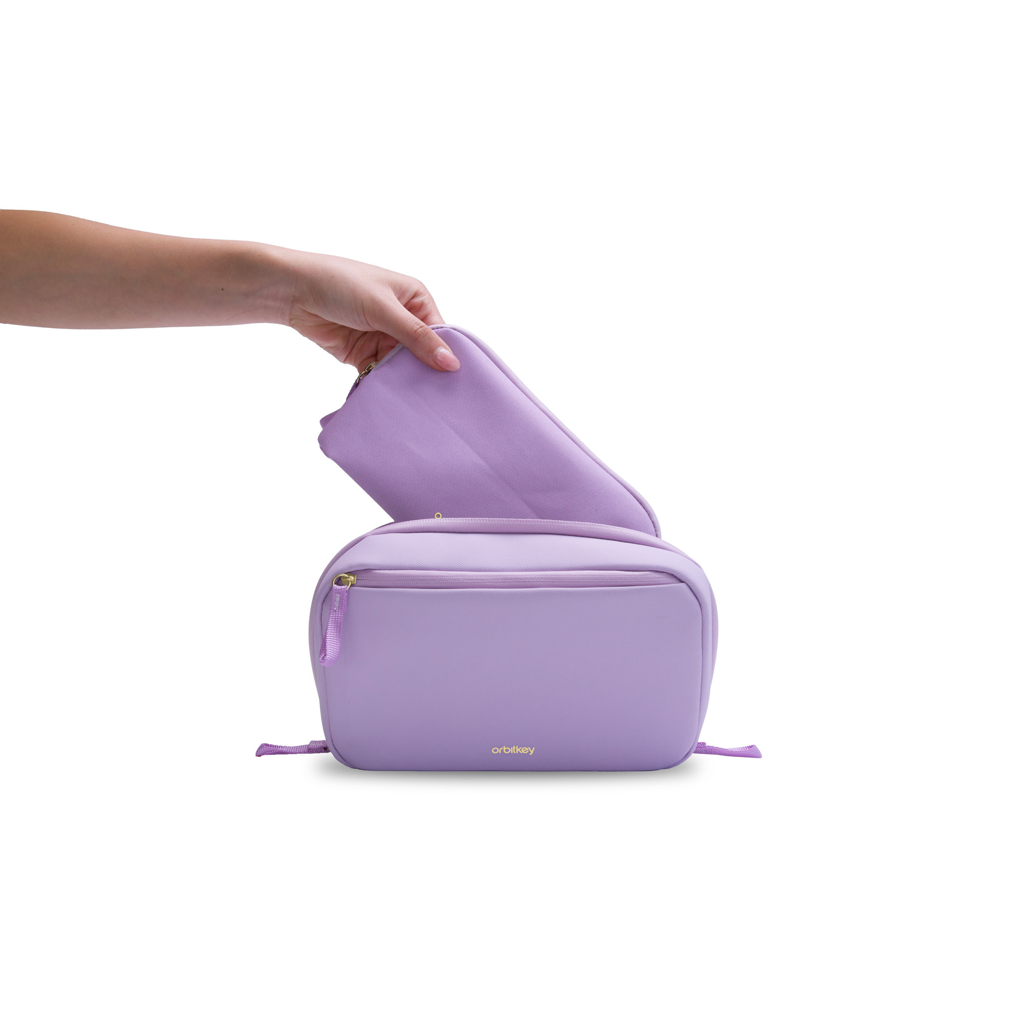 Orbiktey | 二合一多功能數碼配件收納包 - 粉紫色