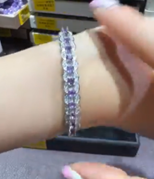 250726 - C33 珠寶級紫水晶半銀開口排鈪