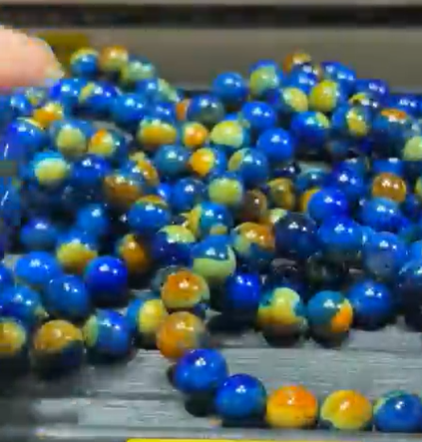 250726 - C36 12mm+地球藍瑪瑙手串