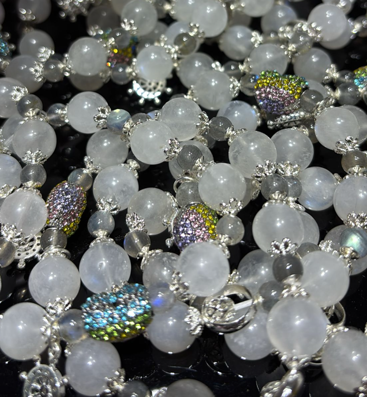 250726 - C42 藍月光x灰月光彩虹愛心設計款手串