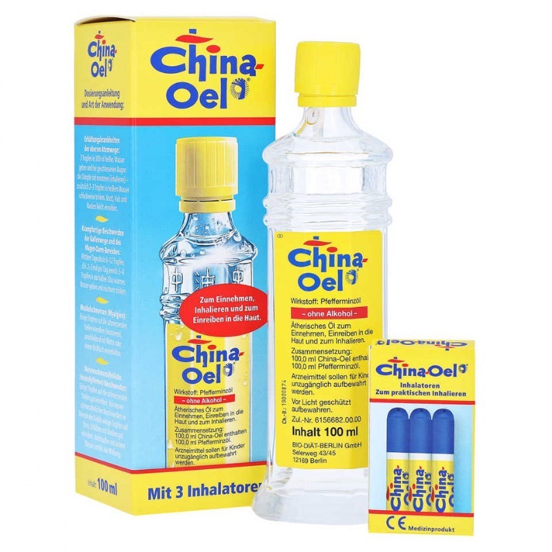 德國 China Oel 百靈油 100ml｜純正薄荷精油 萬用舒緩油 德國原裝進口