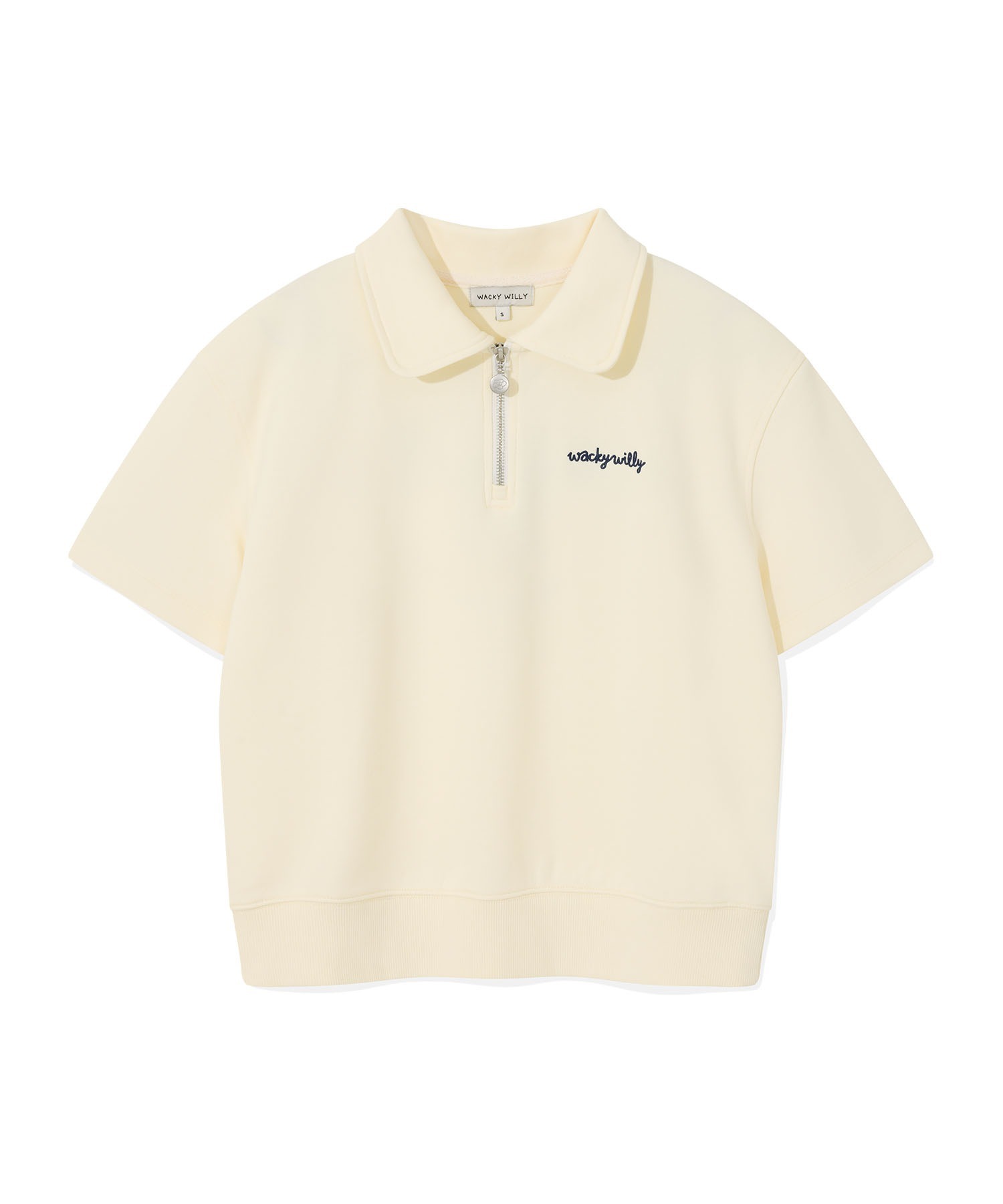 WACKY WILLY Women's Typo Logo Half Zip-up