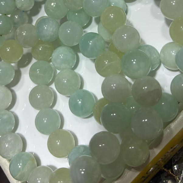 250726 - C46 12mm+畢業級天青凍手串