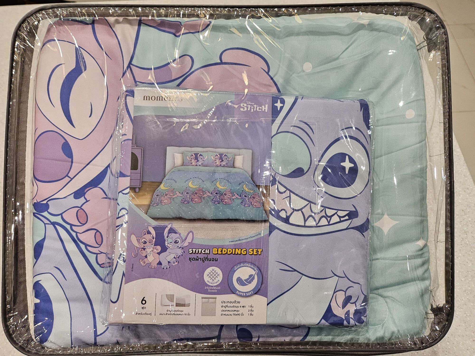 泰國連線 史迪仔床上用品四件套（枕套*2+床笠+被）（T7 M66）