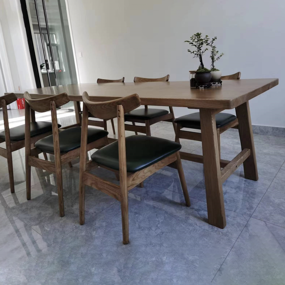 〖特惠款〗窄腳實木長桌 FP-0176