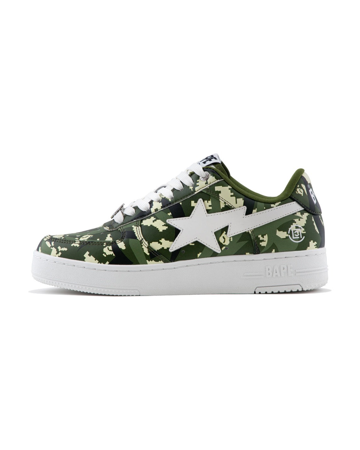 BAPE X CLOT Egra Camo BAPE STA M2 - 限量聯名 - 經典流星 綠迷彩鞋