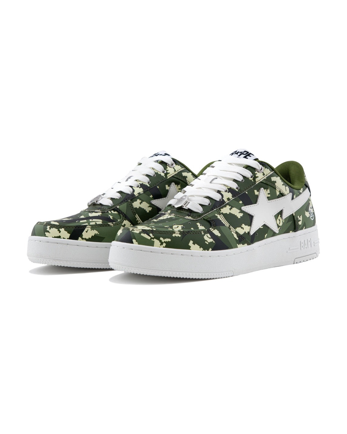 BAPE X CLOT Egra Camo BAPE STA M2 - 限量聯名 - 經典流星 綠迷彩鞋