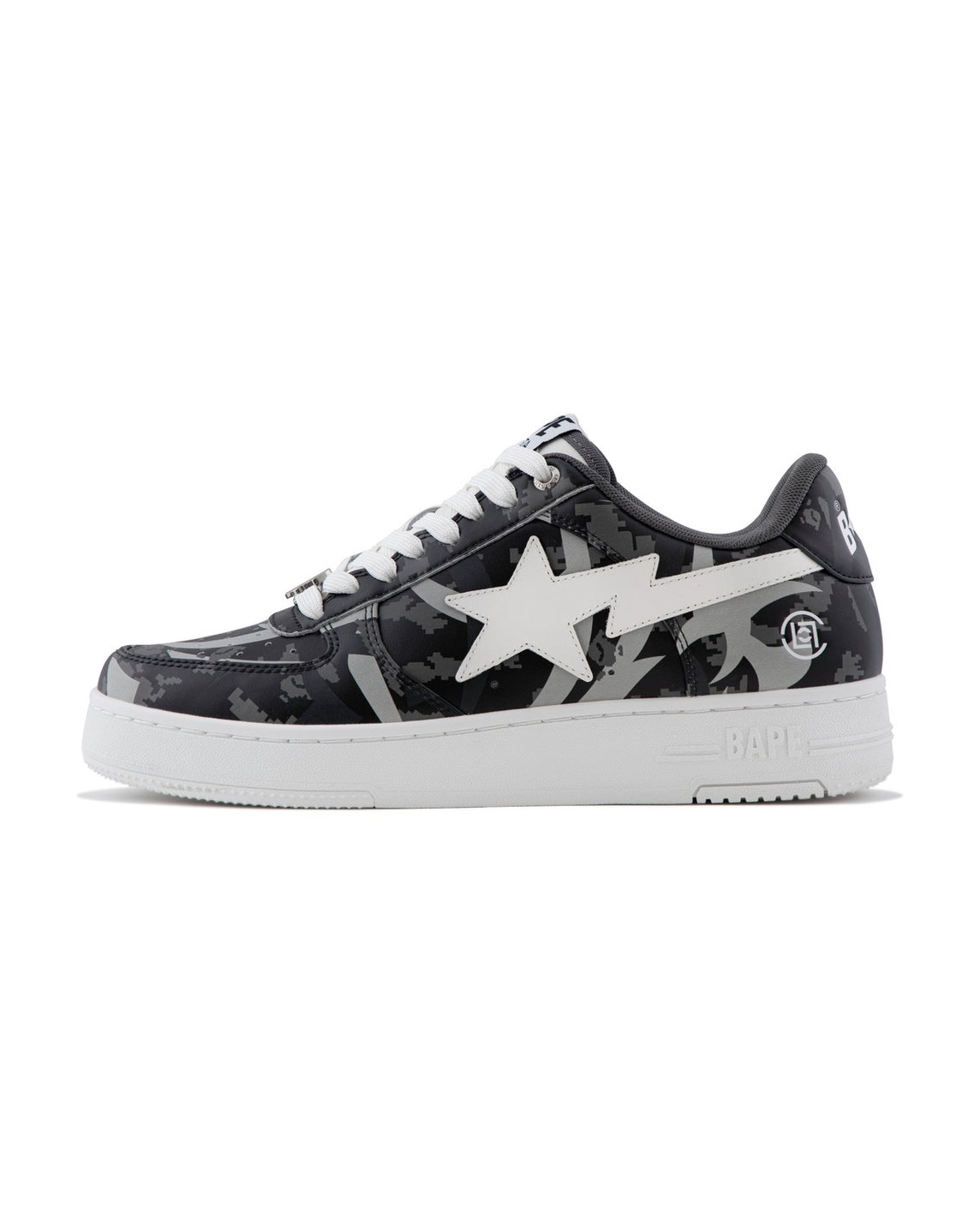 BAPE X CLOT Egra Camo BAPE STA M2 - 限量聯名 - 經典流星 黑荊棘鞋