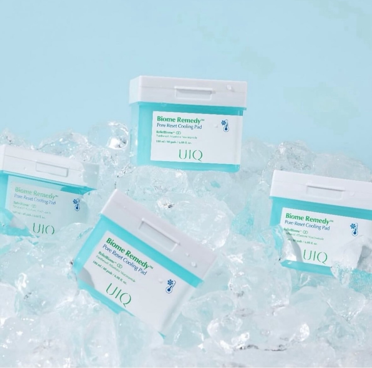 韓國 UIQ Biome Remedy冰塊毛孔鎮定棉片  80片