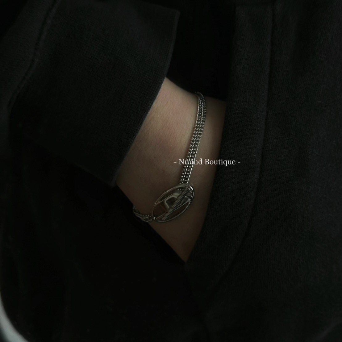 <快速出貨> DIESEL 銀色鏈條手鍊