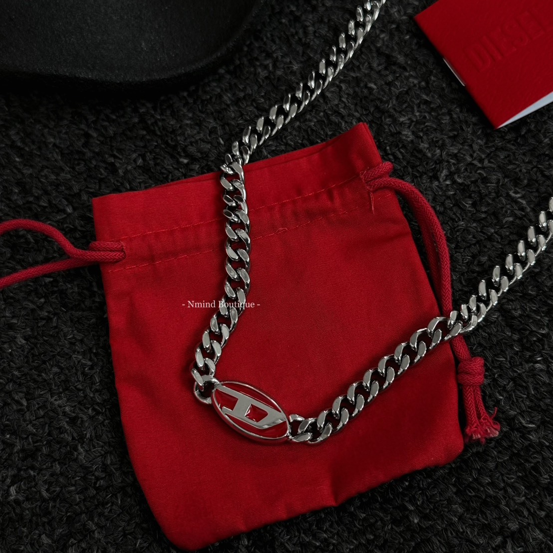 <穿搭加分項🔥> DIESEL 紅LOGO項鍊