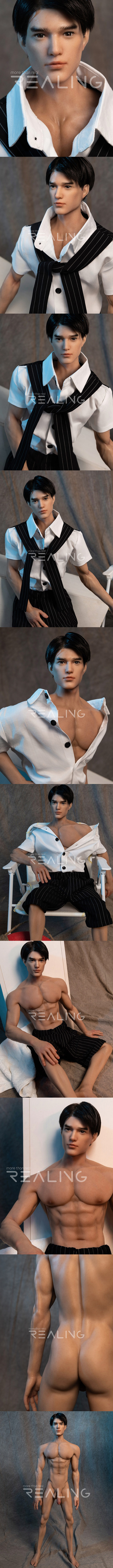 REALING 86cm瘦版 加文 男性擬真小娃娃 全矽膠材質 silicone male sex small doll