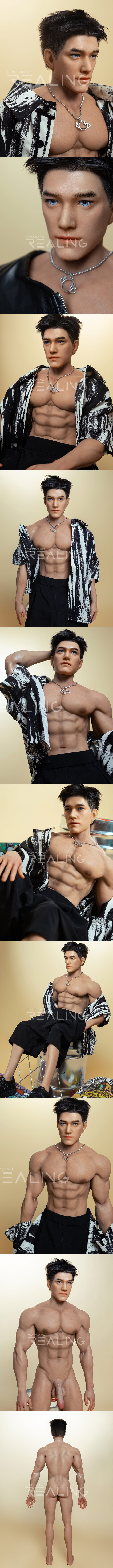 REALING 86cm瘦版 洛南 男性擬真小娃娃 全矽膠材質 silicone male sex small doll