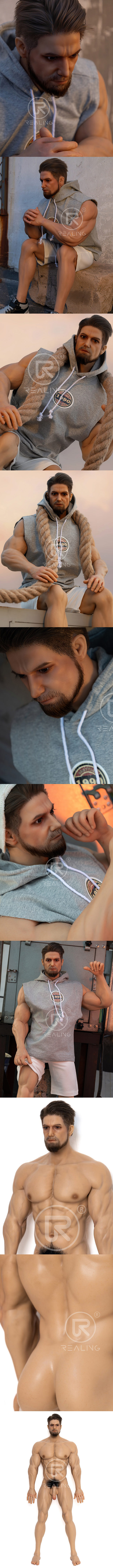 REALING 86cm超壯版 耀恒 男性擬真小娃娃 全矽膠材質 silicone male sex small doll