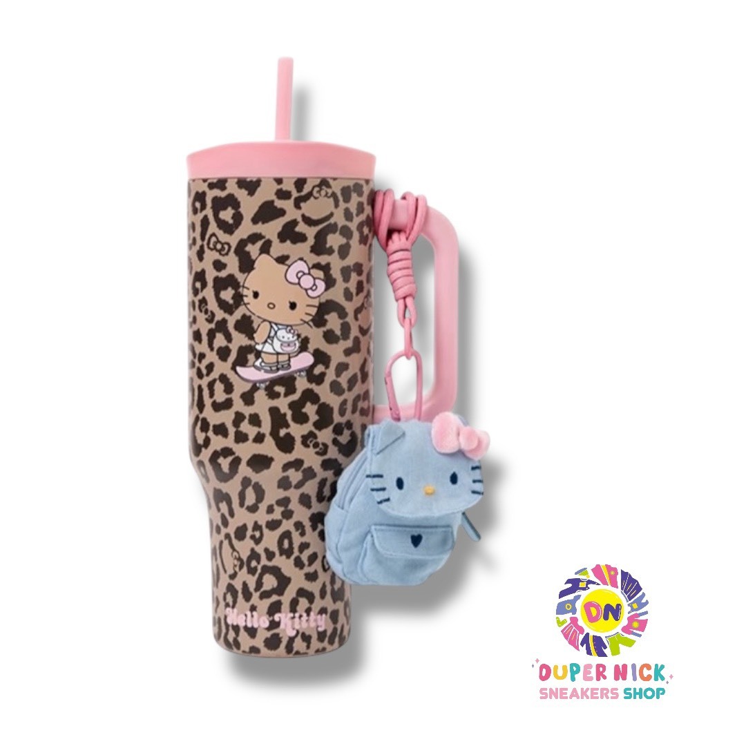 Hello Kitty 不鏽鋼保冷杯-經典豹紋