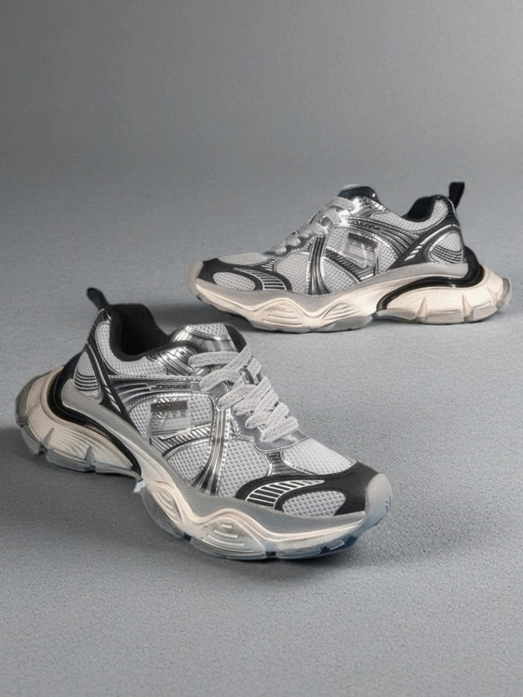 HajimeSorayama x xVESSEL 空山基 復古休閒鞋 Silver Black F25X68S