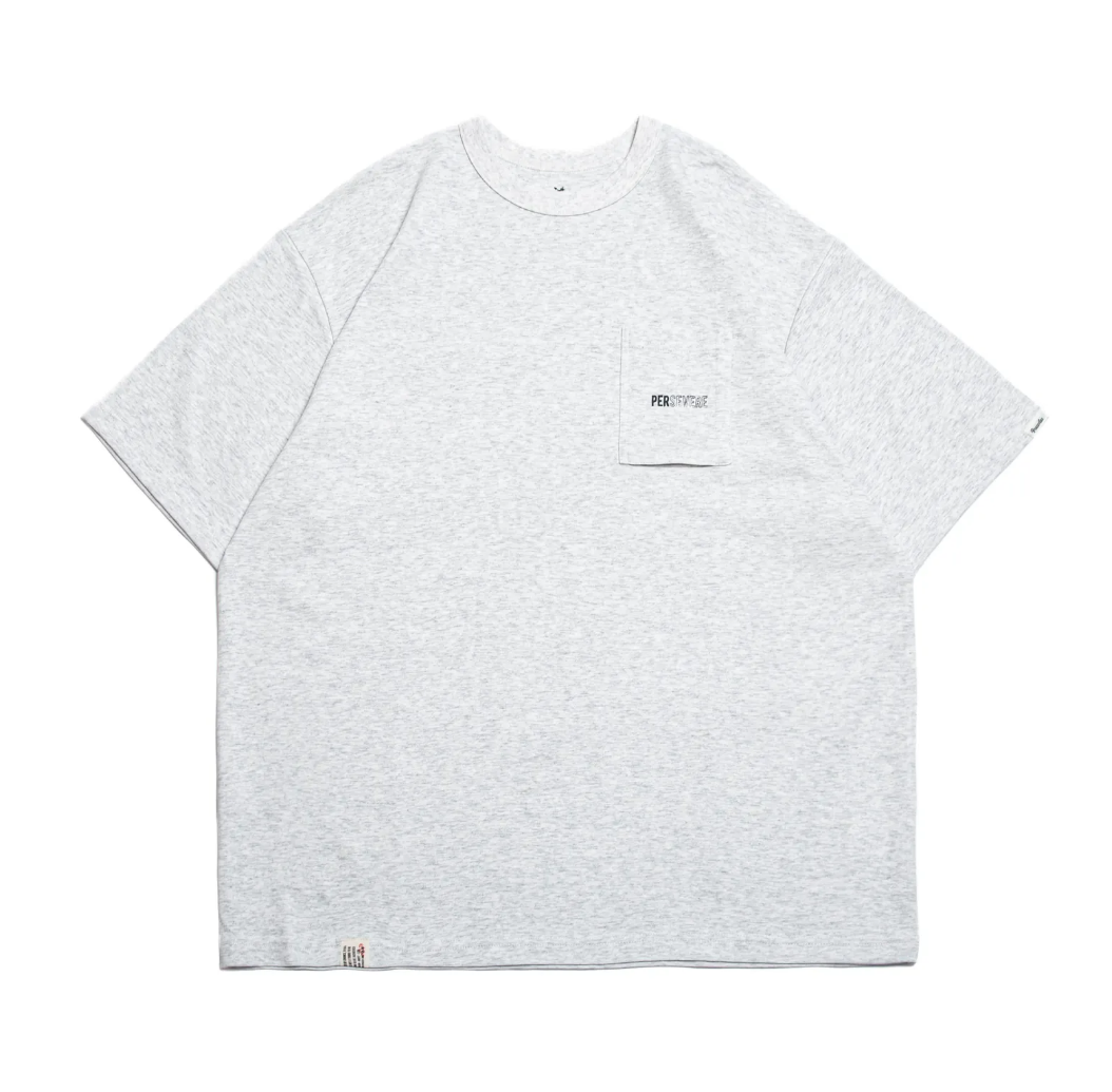PERSEVERE HOLLOW FONT CLASSIC POCKET T-SHIRT