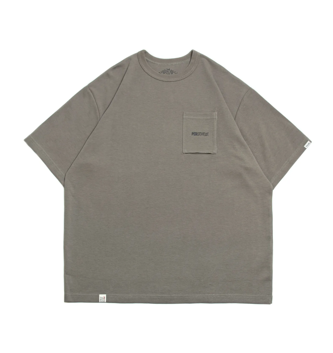 PERSEVERE HOLLOW FONT CLASSIC POCKET T-SHIRT