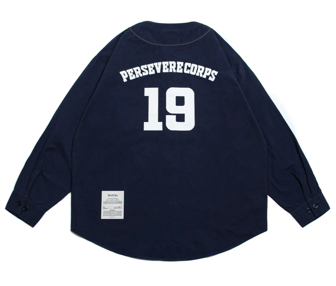 PERSEVERE LONG SLEEVE BASEBALL SHIRT FULL SIZE
