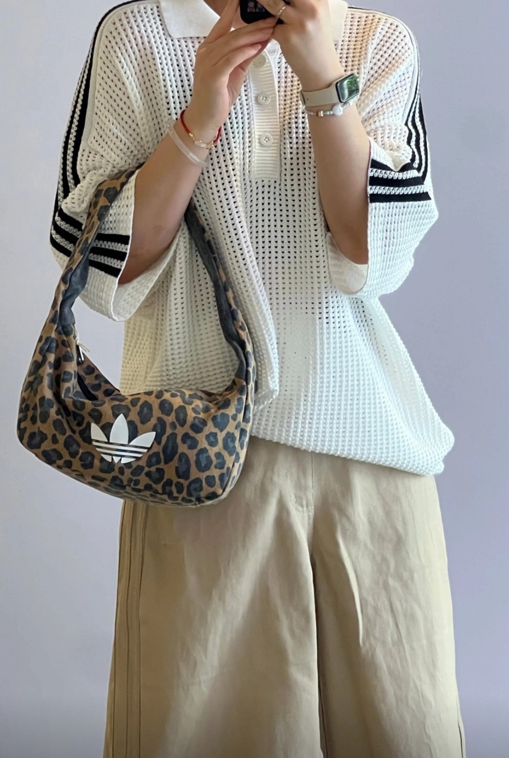 Adidas Originals  豹紋單肩包 1.9L  JX3198