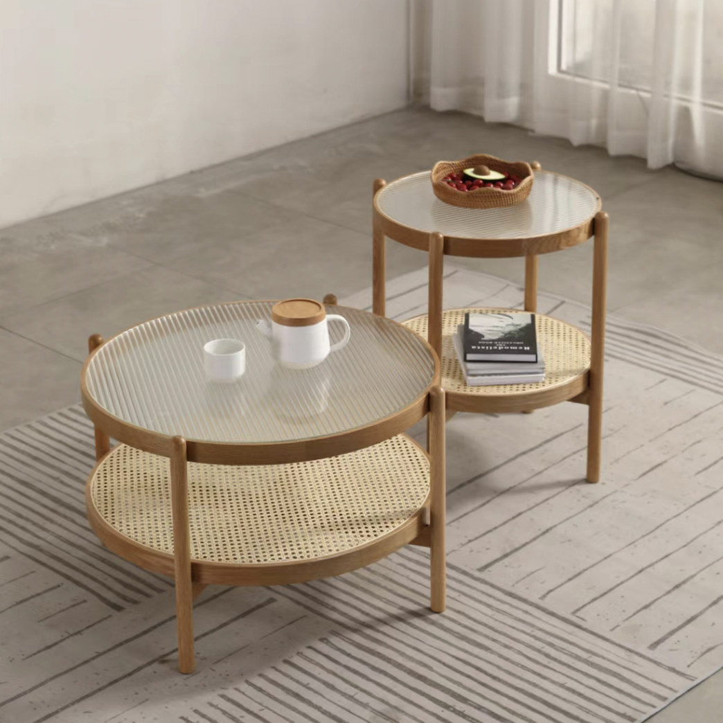 〖特惠款〗實木大小圓几 FP-0078