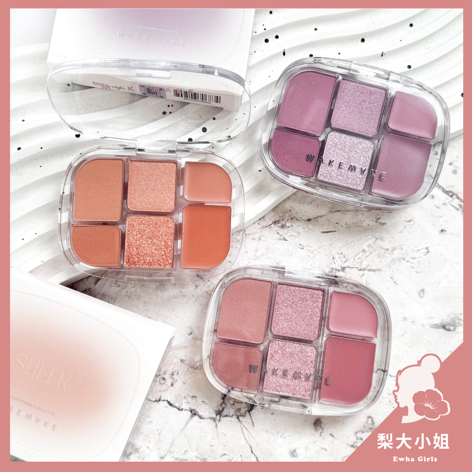 WAKEMAKE 六色眼頰盤