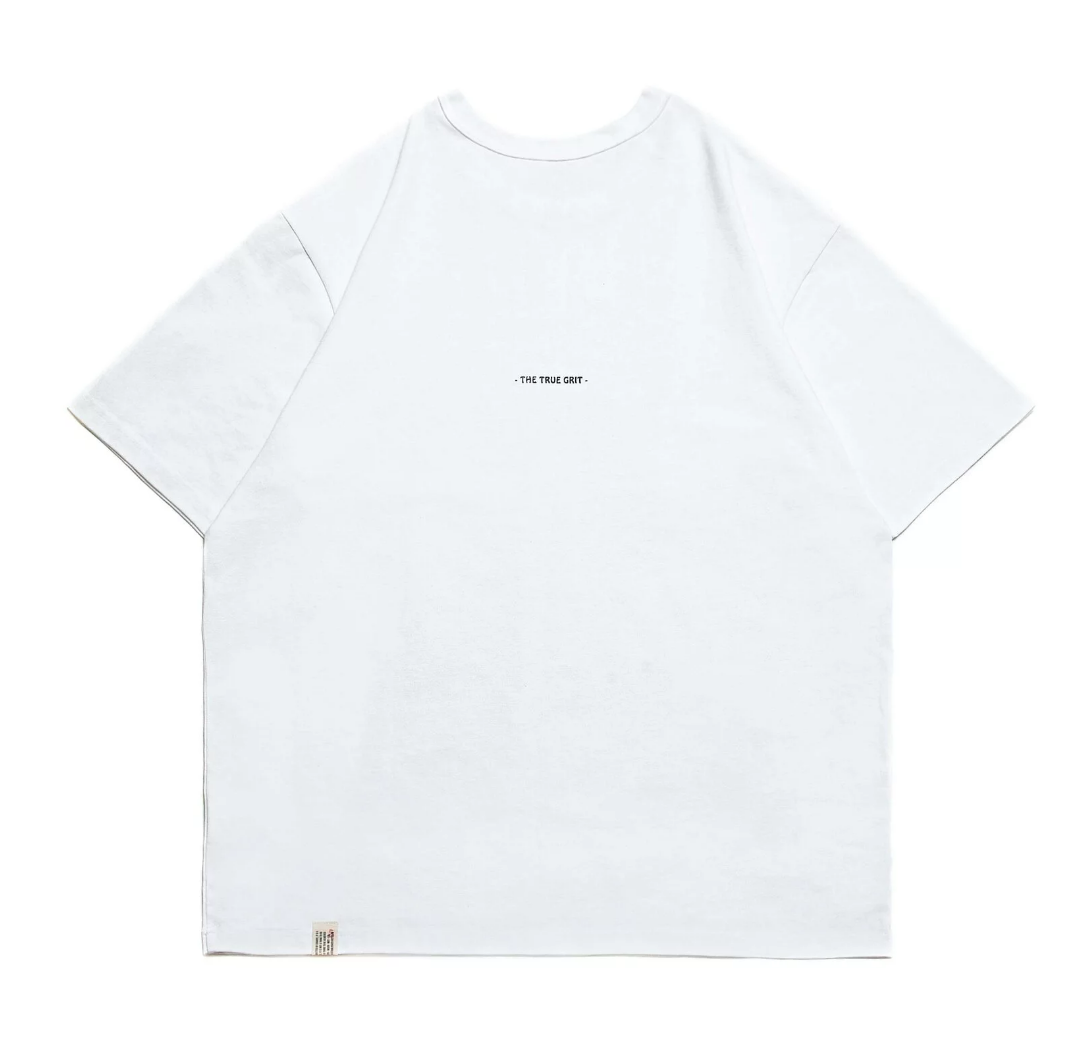 PERSEVERE " THE REAL LIFE " GRAPHIC T-SHIRT - WHITE SIZE L
