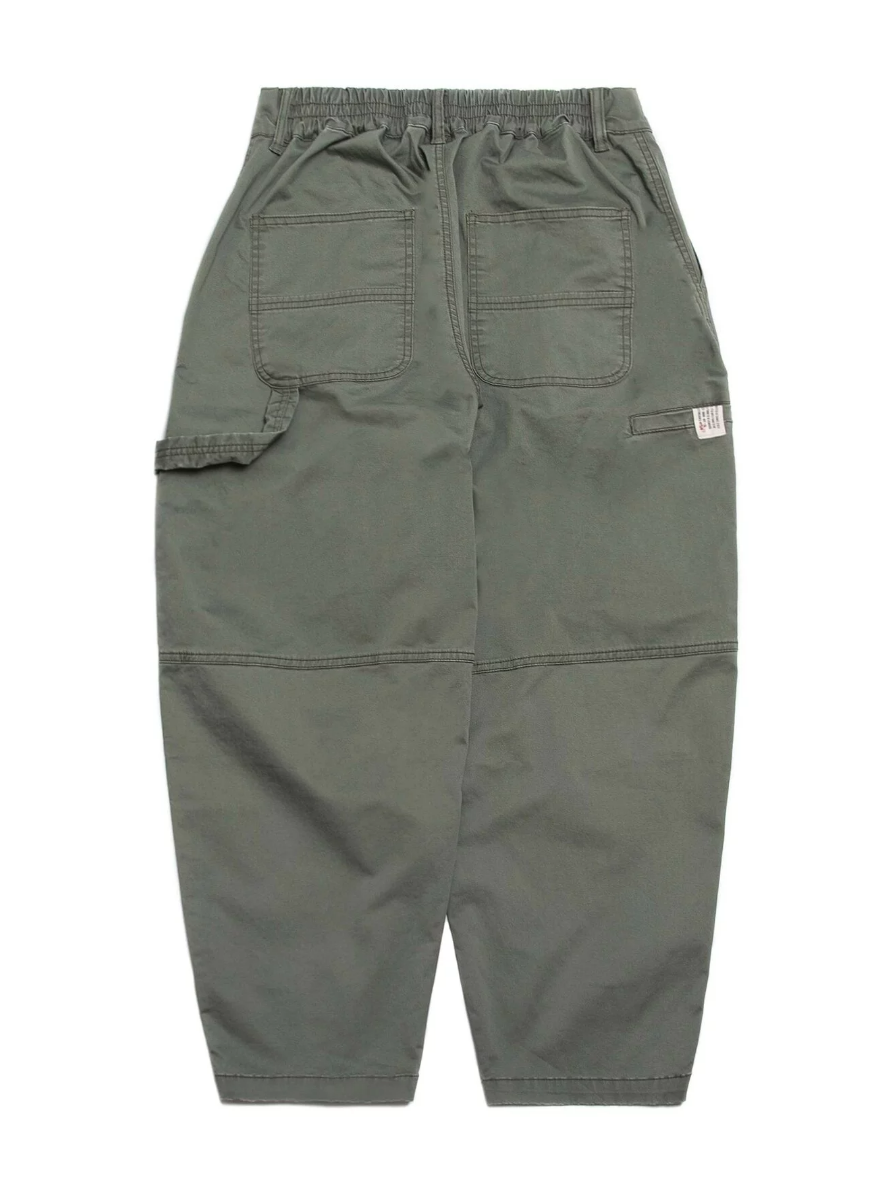 PERSEVERE BIG POCKET BAKER PANTS - GREEN GRAY SIZE S